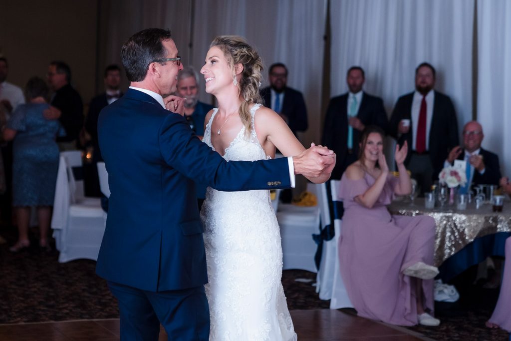 Bride and groom First Dance at Duneland Falls in Chesterton, IN