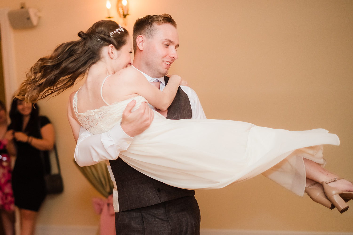 Bride and groom First Dance at Wilder Mansion in Elmhurst, IL