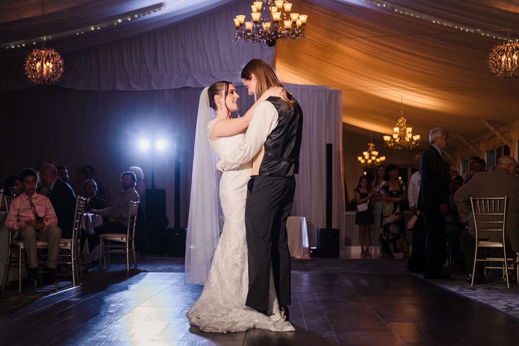 Bride and groom First Dance at the Monte Bello Estate in Lemont, IL